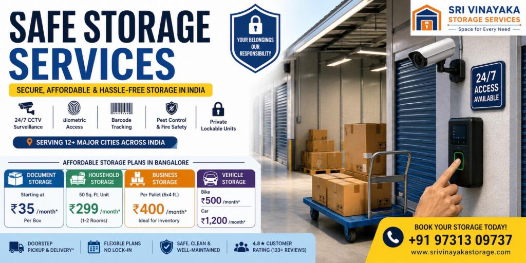 Sri Vinayaka Storage Sri Vinayaka Storage - Safe Storage Services – Your Complete Guide to Secure, Affordable & Hassle-Free Storage in India