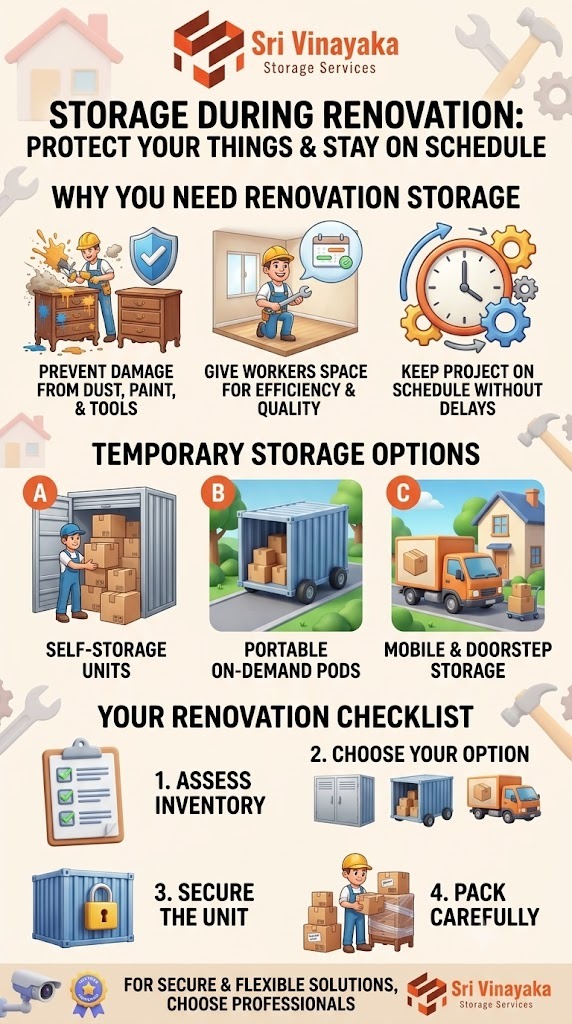 Sri Vinayaka Storage - Storage During Renovation: Best Ways To Protect Your Things From Damage And Keep Your Renovation Project On Schedule