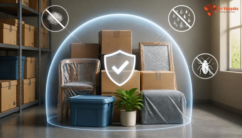Sri Vinayaka Storage Sri Vinayaka Storage - Stored Items Protection: How to Safeguard Your Belongings From Dust, Moisture and Pests